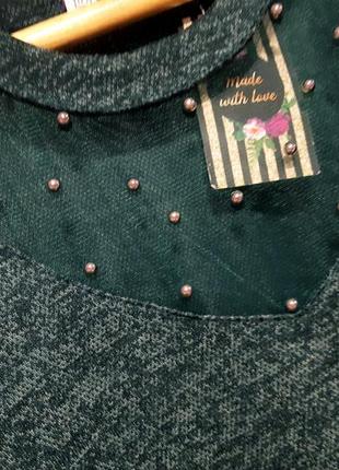 Платье с сеточкой и бусинками2 фото