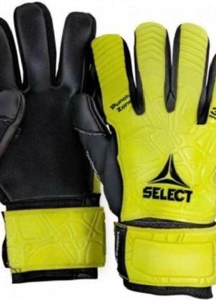 Перчатки вратарские select goalkeeper gloves 38 advance желто-черный уни 9,5 (19,5см) 605400-002 9,5