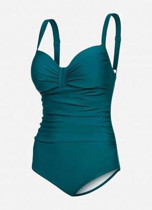Купальник закритий для жінок aqua speed olivia 7358 бірюзово-синій жін 46 (3xl) 200-083xl