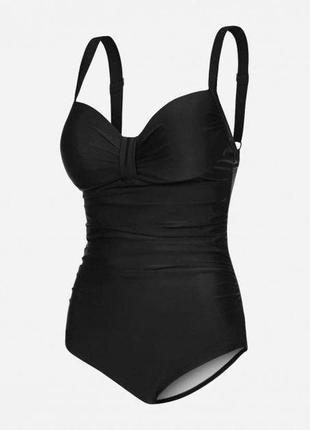 Купальник закритий для жінок aqua speed olivia 7345 чорний жін 44 (2xl) 200-01-44 2xxl