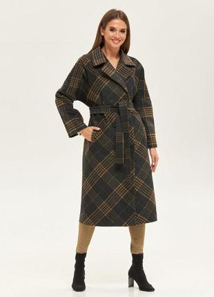 Пальто жіноче демісезонне з англійським коміром2 фото