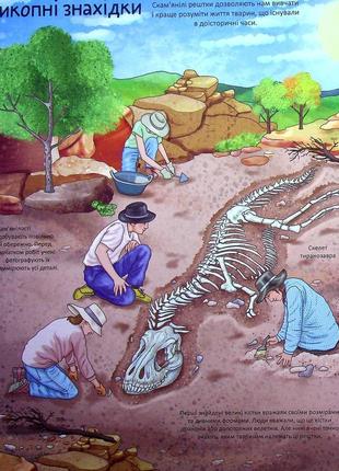 Цікаве всередині: динозаври 22х28см 16стор (укр) арт.01223 фото