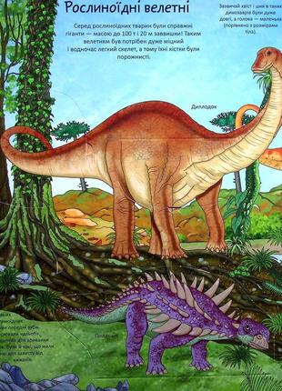 Цікаве всередині: динозаври 22х28см 16стор (укр) арт.01228 фото