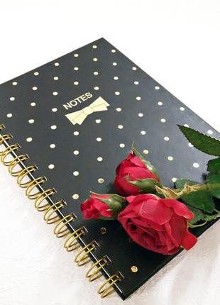 Блокнот в точку астра а5 на спирали горошек 80л топ-2-1