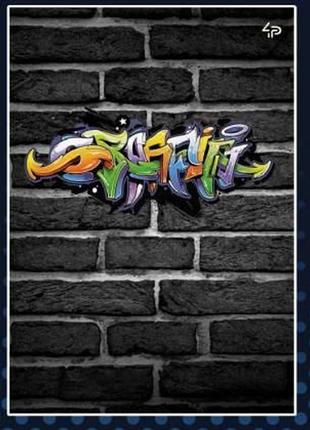 Блокнот а5 в клітинку profi graffiti street graphics 96 сторінок арт. gr1