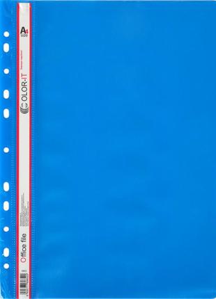 Швидкозшивач а4 пластиковий синій color арт.95889