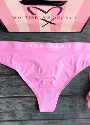 Бесшовные трусики victoria’s secret m стринги виктория сикрет белье трусики белье