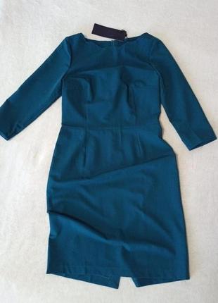 Сукня футляр смарагдового кольору2 фото
