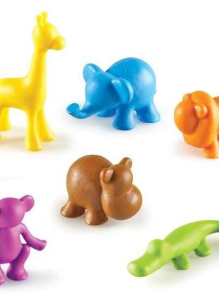 Learning resources набор фигурок для сортировки и счета обитатели джунглей 72 шт 2