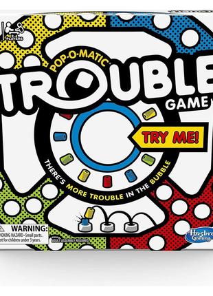 Настільна логічна гра trouble hasbro для дітей і дорослих оригінал від хасбро
