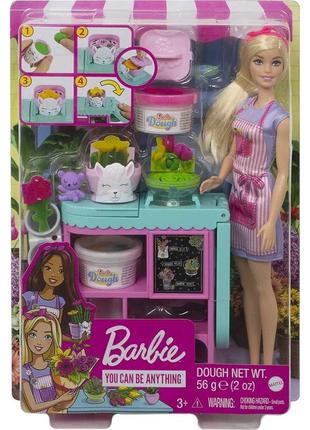 Лялька barbie florist mattel ігровий набір барбі флорист блондинка barbie gtn582 фото