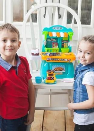 Игровой набор sweet shop магазин сладостей продукты на липучках посуда 37 элементов