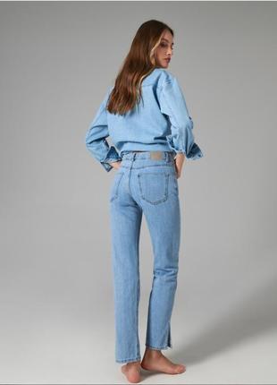 40 - l / 42 - xl новые фирменные уровни женские джинсы straight со средней посадкой sinsay