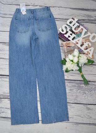 40 - l новые фирменные женские широкие джинсы с высокой талией high waist wide leg jeans sinsay9 фото