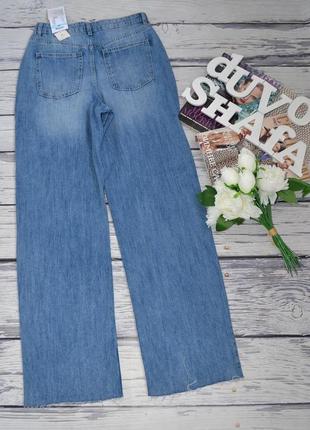 40 - l новые фирменные женские широкие джинсы с высокой талией high waist wide leg jeans sinsay8 фото