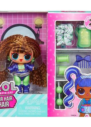 Кукла lol surprise hair hair hair s2 стильные прически drummer q.t.1 фото