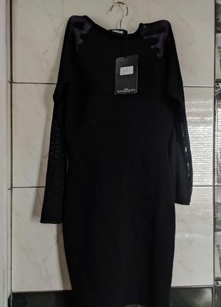 Платье черное с открытой спиной2 фото