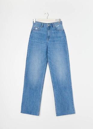 40 - l новые фирменные женские широкие джинсы с высокой талией high waist wide leg jeans sinsay3 фото