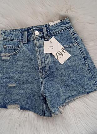 Шорты джинсовые zara