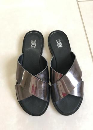 Шлёпанцы фирменные стильные модные oxmox размер 374 фото