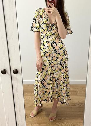 Романтичне літнє плаття з пікантним вирізом, віскоза стиль zara5 фото
