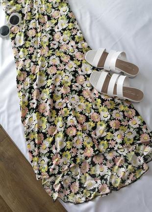 Романтичное летнее платье с пикантным вырезом, вискоза стиль zara3 фото