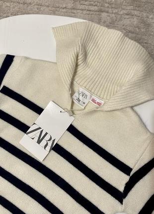 Трикотажний светр із морським комірцем