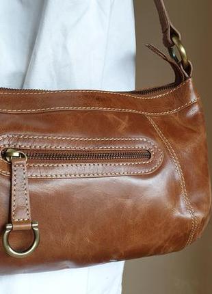 Люкс сумка багет натуральная кожа marks&spencer англия7 фото