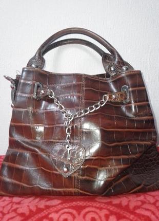 Кожаная сумка genuine leather1 фото