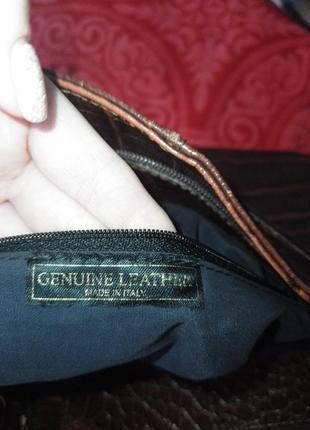 Кожаная сумка genuine leather3 фото
