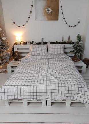Комплект постельного белья. клетка в любом размере