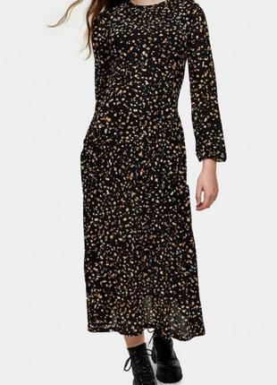 Topshop платье миди в цветочный принт eur 42