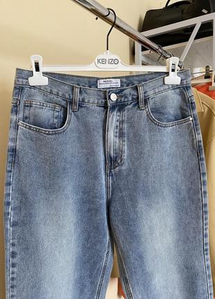 Джинсы разрезы высокие уровни прямые широкие джинсы с разрезами высокие широкие2 фото