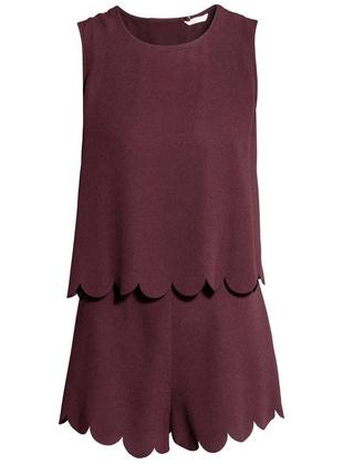 Женский комбинезон h&m 36 бордовый 10115203926