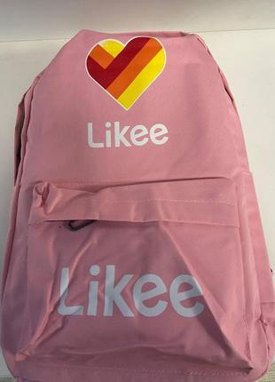Рюкзак міський місткий likee r262 рожевий