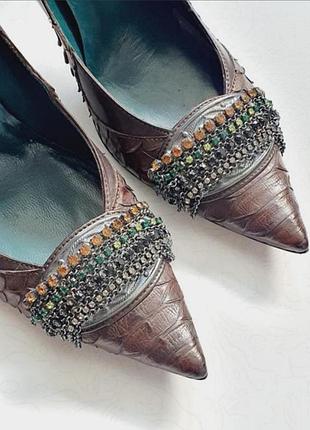 Туфлі класика шпилька шкіра лодочки shy італія