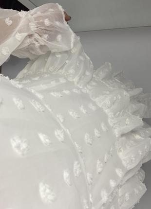 Невероятное длинное белое платье шифоновое платье пышное платье свадебное платье7 фото