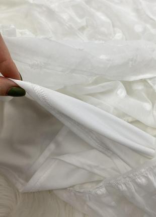 Невероятное длинное белое платье шифоновое платье пышное платье свадебное платье6 фото