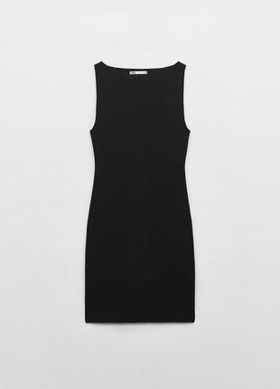 Короткое трикотажное платье zara