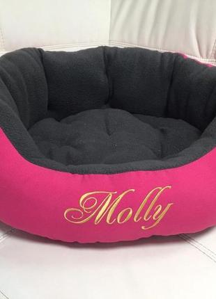 Лежак кроватка для собак і котів з ім'ям високої якості.багато кольорів і розмірів.2 фото