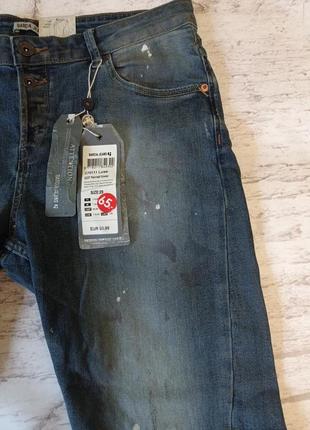Чоловічі джинси ефект брудних та линялих5 фото
