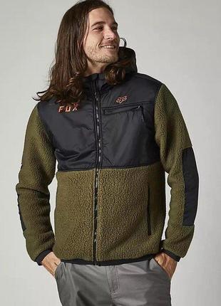 Куртка fox dayton zip fleece (fatigue green), xl, xl