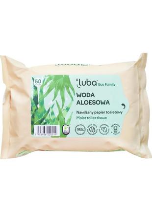 Вологий туалетний папір luba eco family алое вода 50 шт
