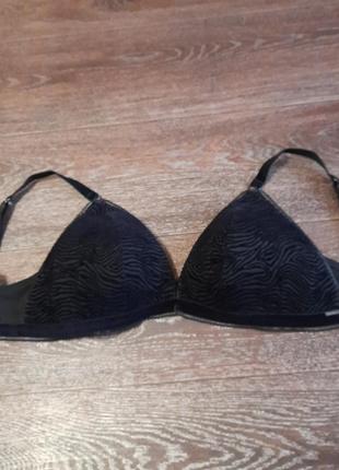 Брендовый бархатистый бюстгалтер бнз косточек р.34 e 75 f