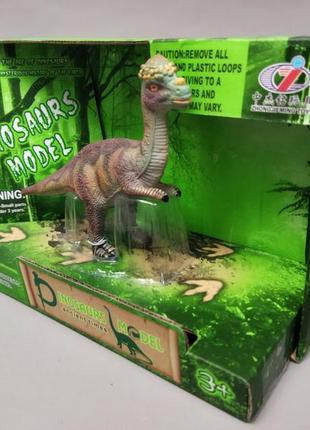 Игрушка динозавр пахиефалозавр в реалистичной раскаске acient time1 фото