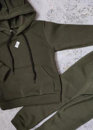 Теплий спортивний костюм на хлопчика та дівчинку. тринитка з начосом, фліс