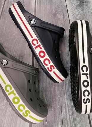 Чоловічі крокси сабо crocs bayaband grey усі розміри у наявності2 фото