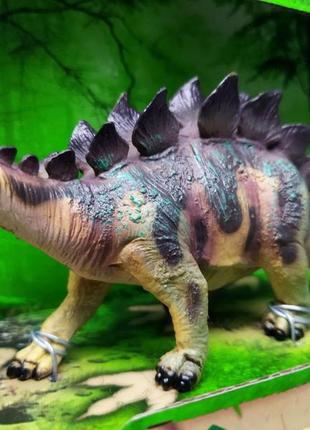 Игрушка динозавр стегозавр в реалистичной раскаске acient time2 фото