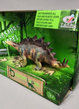 Игрушка динозавр стегозавр в реалистичной раскаске acient time3 фото