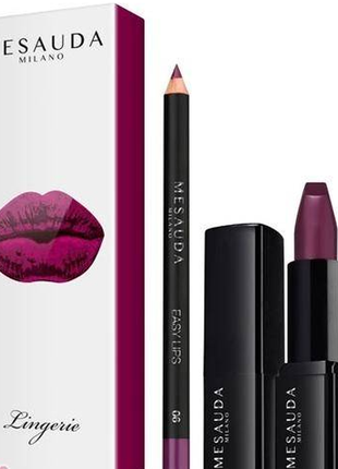 Набір для макіяжу губ mesauda milano french kiss lip kit